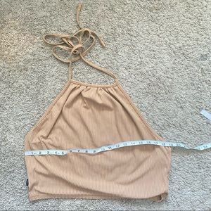 Shein // Tan Halter Top